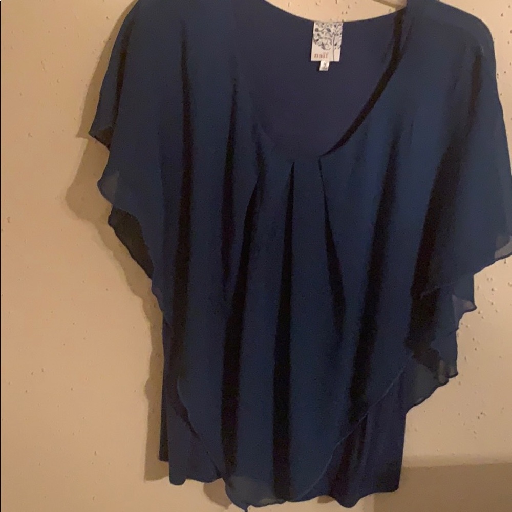 Dark blue blouse